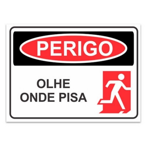 Placa de Segurança do Trabalho