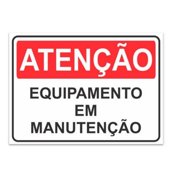 Placa de Sinalização Atenção