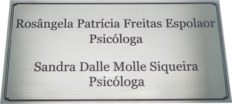 Placa de Sinalização Personalizadas