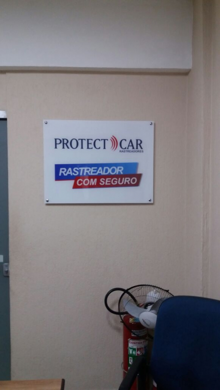 Placa de Vidro com Adesivo