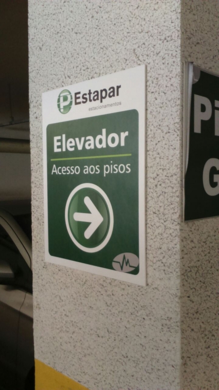 Placa Sinalização Externa