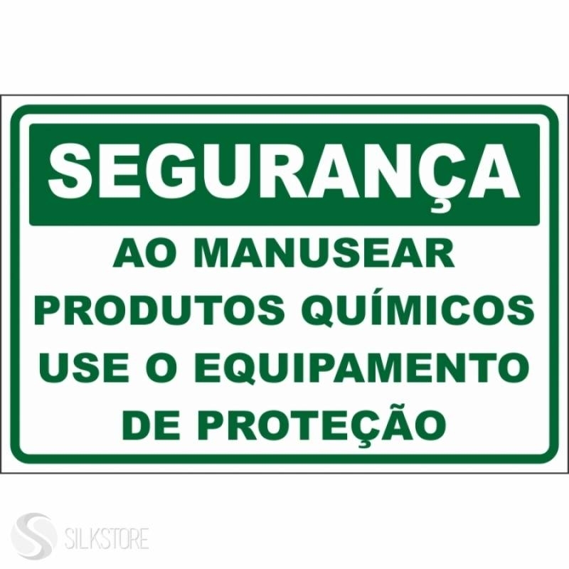 Placas de Advertência Segurança do Trabalho