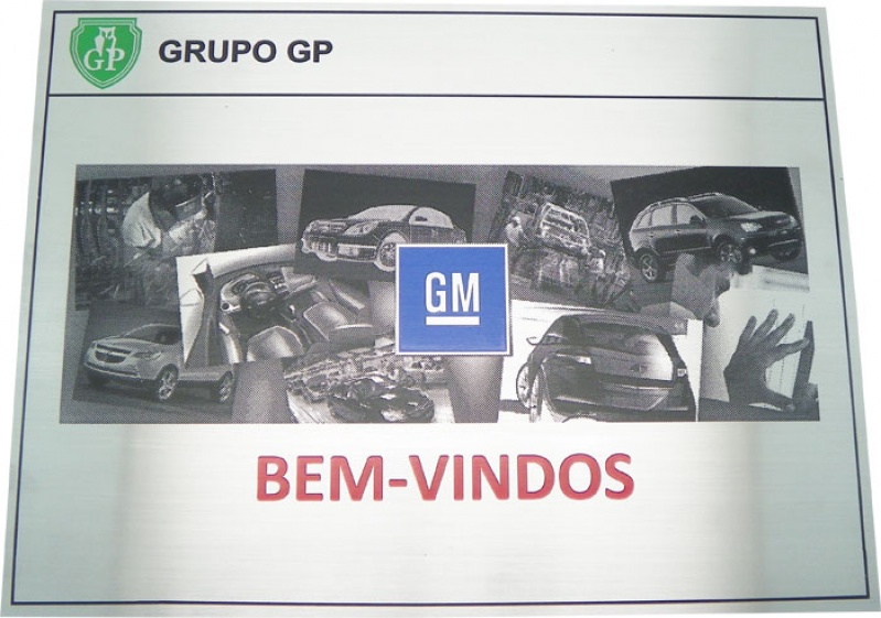 Placas de Identificação de Equipamentos Industriais