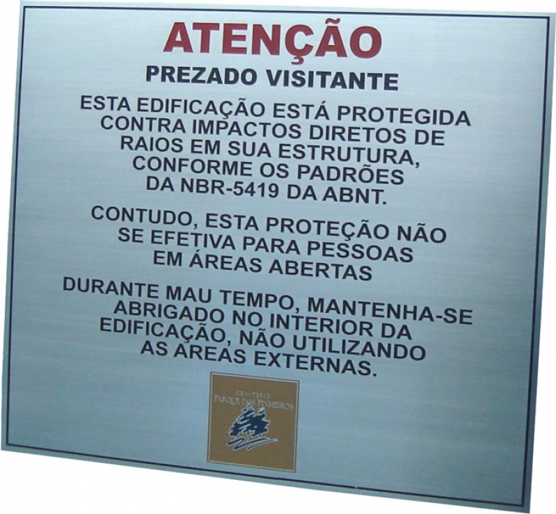 Placas Sinalização Condomínio