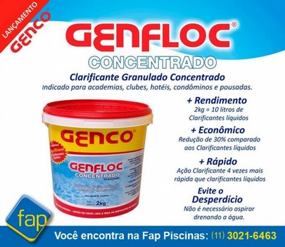 Produto para Clarear água de Piscina