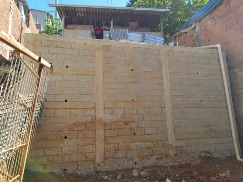 Projeto Estrutural de Muro de Arrimo Dwg