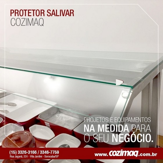 Protetor Salivar para Buffet Self Service