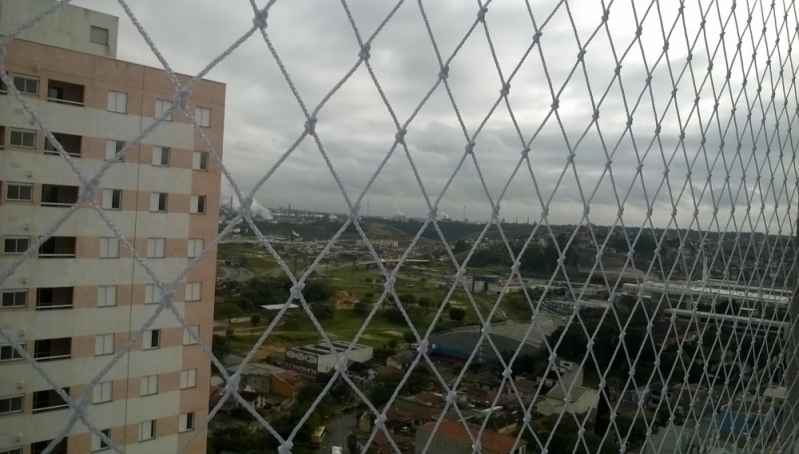 Rede de Proteção Poliéster para Sacada