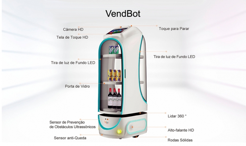 Robô Entrega Delivery de Alimentos