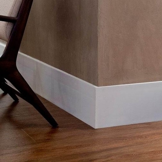 Rodapé Mdf 10 Cm Branco