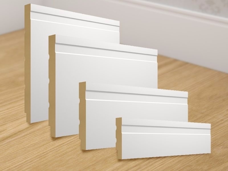 Rodapé Mdf Branco 8 Cm