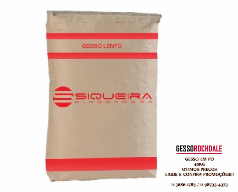 Saco de Gesso Liso 40 Kg