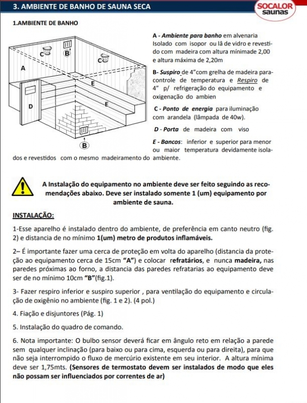 Sauna Seca Elétrica