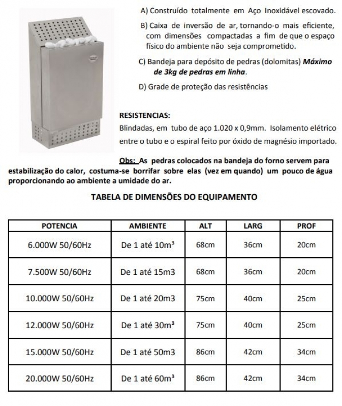 Sauna Seca para Banheiro