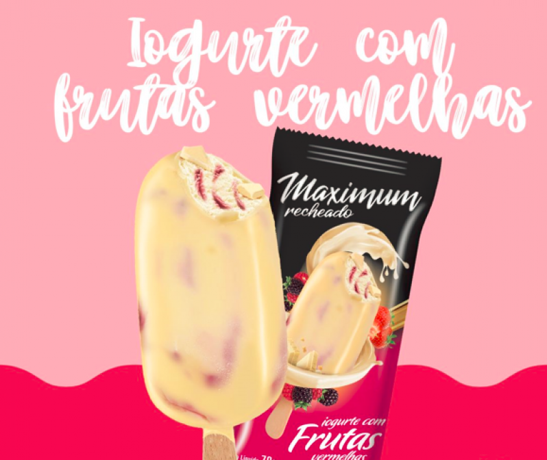 Sorvete Premium de Morango