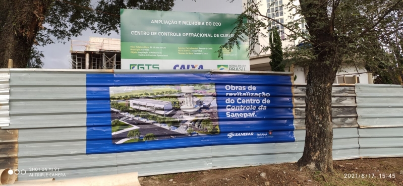 Tapume Personalizado para Construtora