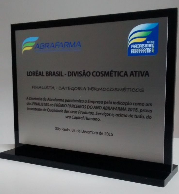 Troféu Transparente de Acrílico para Festas