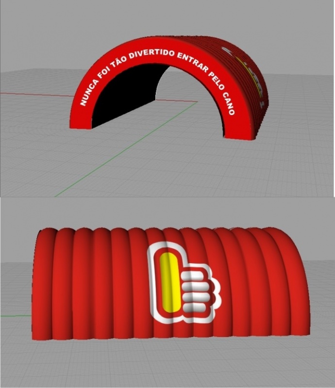 Túnel da Fantasia Inflável