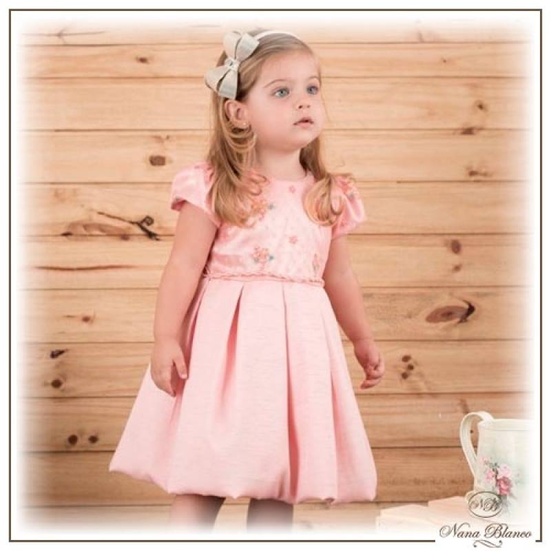 Vestido Infantil com Renda