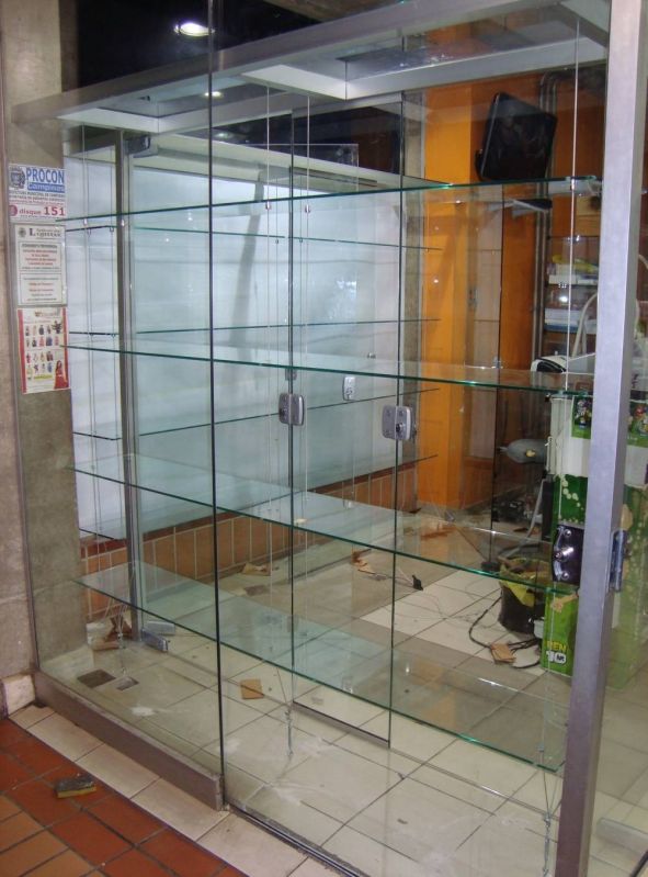 Vitrine de Vidro para Lojas