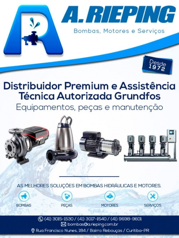 Assistência Técnica Bombas Centrífugas Grundfos