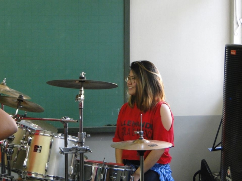 Aula de Bateria no Carandiru