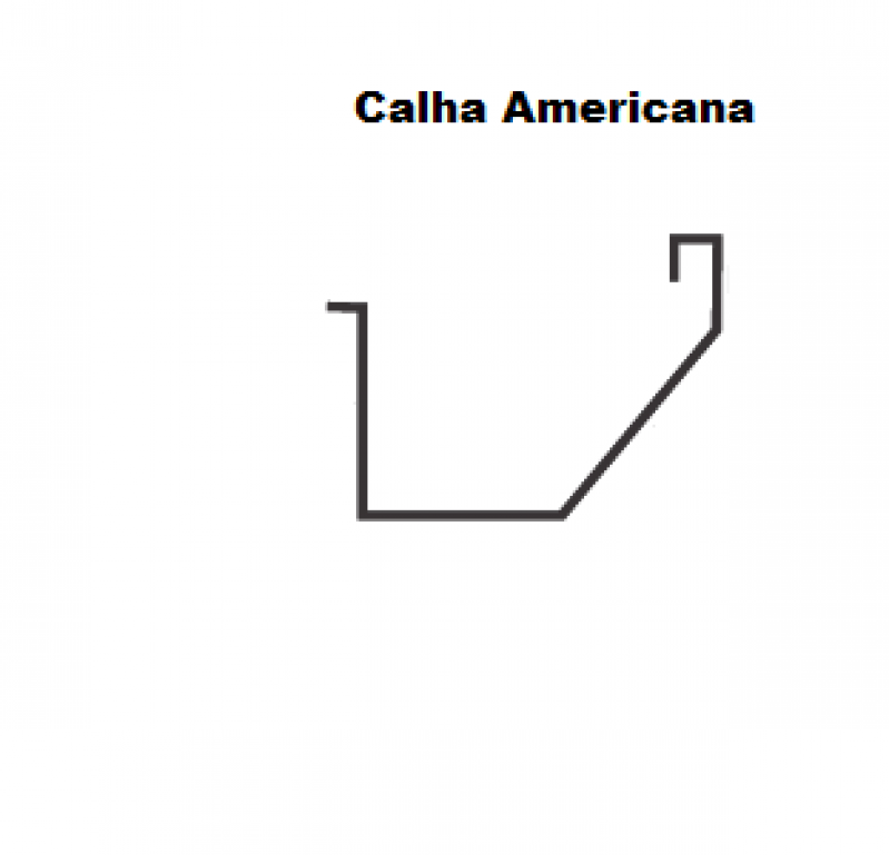 Calha U Quadrada