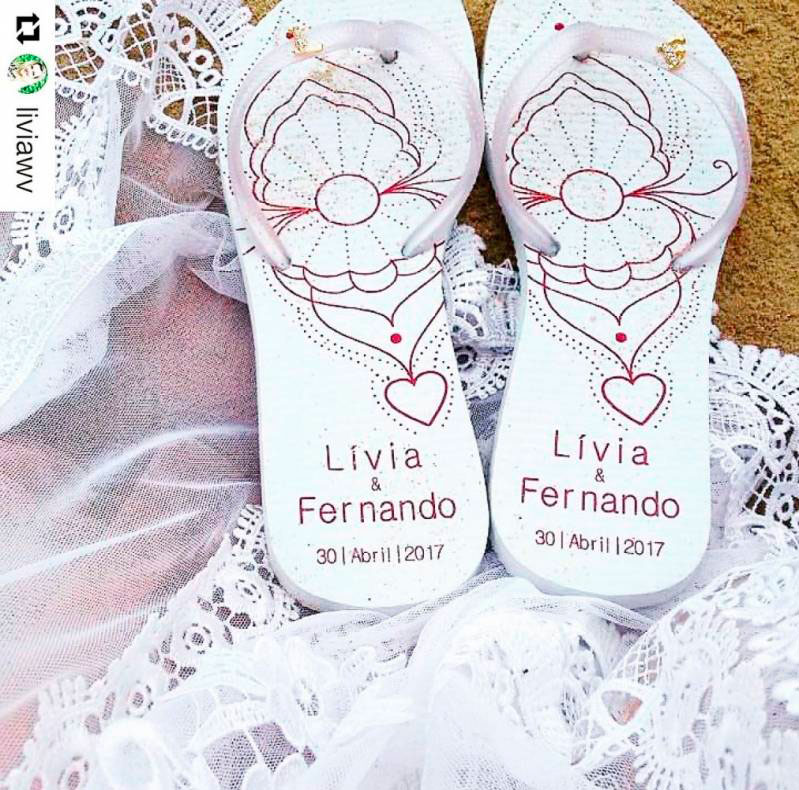 Chinelo Coloridos para Casamento