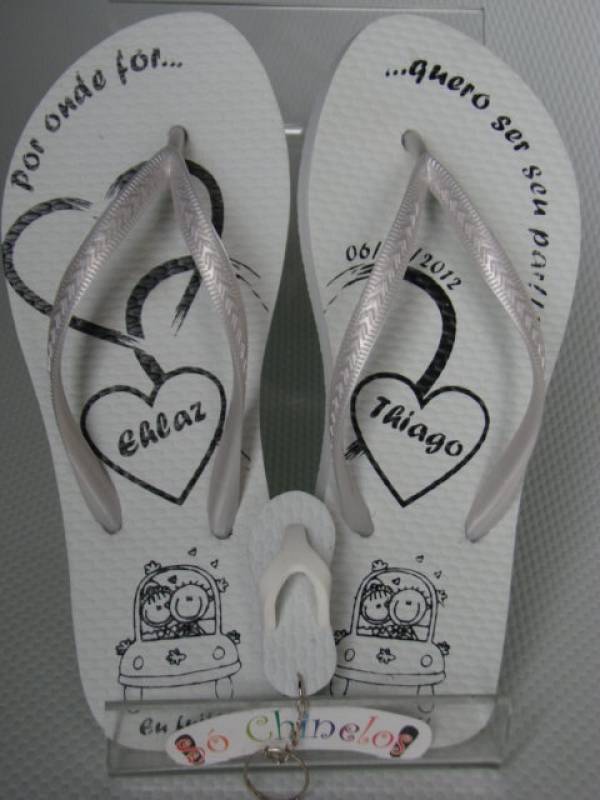 Chinelo Personalizada para Convidados