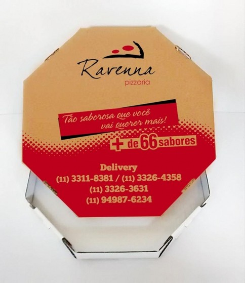 Embalagem de Pizza Personalizada