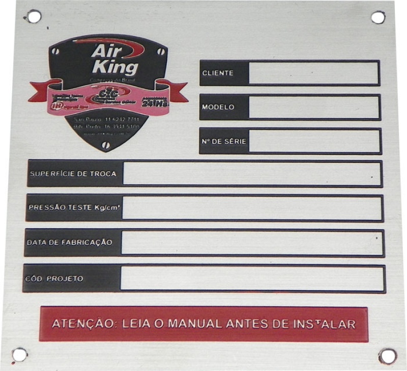 Etiquetas de Identificação