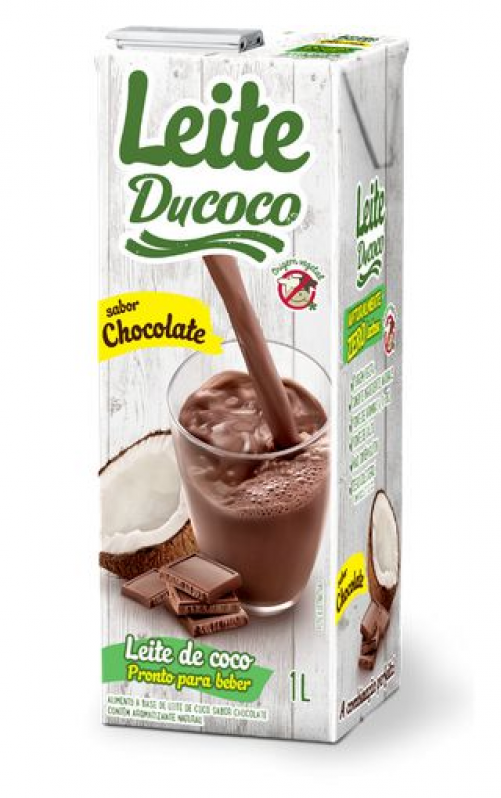Leite de Coco Sabor Chocolate Zero Lactose Ducoco 1 Litro