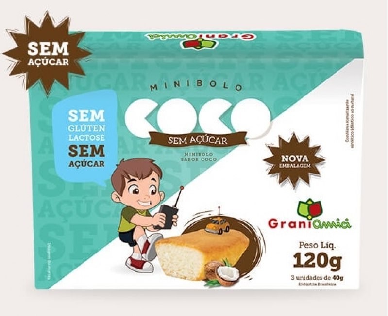 Mini Bolo sem Lactose