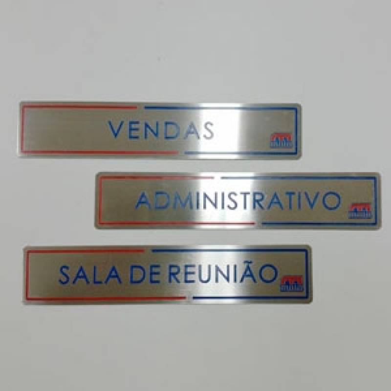 Placa de Sinalização de Acrílico