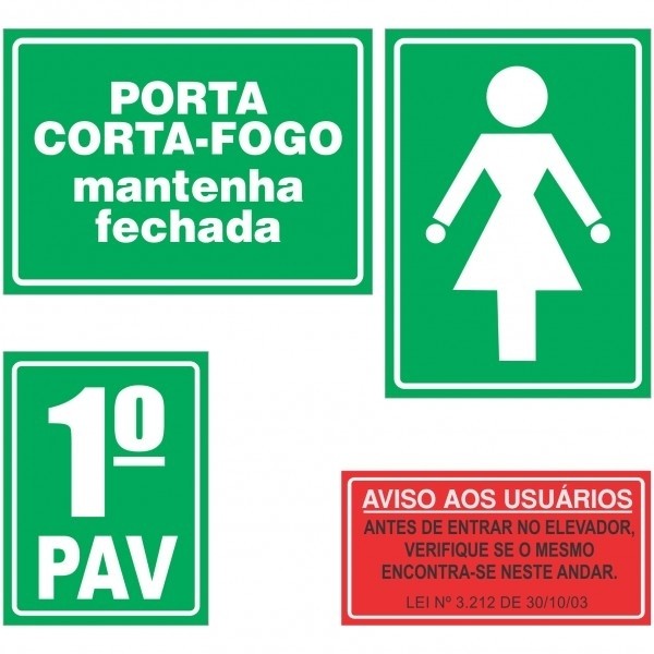 Placas de Sinalização em OS