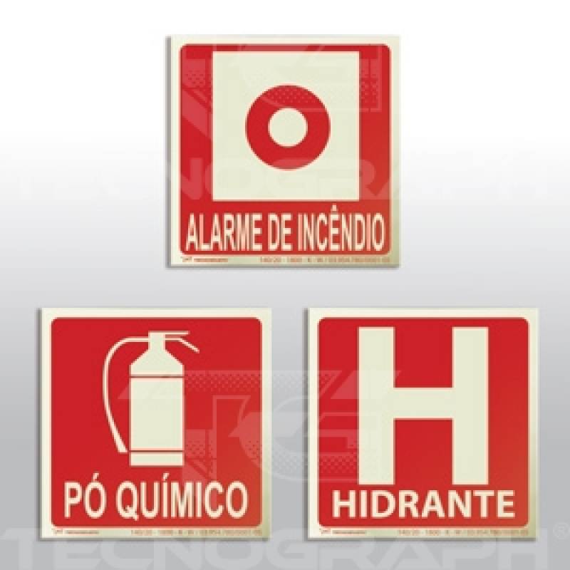 Placas Que Brilham no Escuro Hidrante